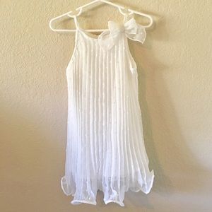 Pretty White Plated Dress